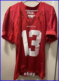 Seahawks JOSH PORTIS Game Worn Used QB Red No Hit Issued Practice Jersey + COA