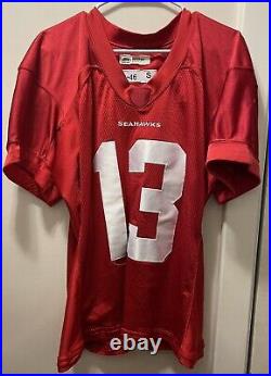 Seahawks JOSH PORTIS Game Worn Used QB Red No Hit Issued Practice Jersey + COA