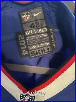 Seale #44 Buffalo Bills Nike Jersey Blue NFL Size 42 2014 Game Issued