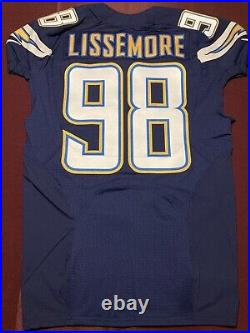 Sean Lissemore San Diego Chargers NFL Team Issued Game Jersey (William & Mary)