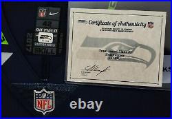 Seattle Seahawks Blank #1 Team Issued Home Jersey with COA SA 10563