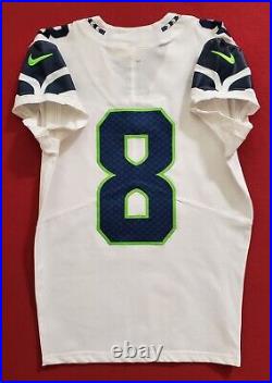 Seattle Seahawks Blank #8 Team Issued Road Jersey with COA SA 10516