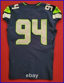 Seattle Seahawks Blank #94 Team Issued Home Jersey with COA SA 10618