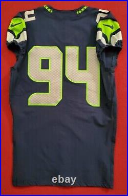 Seattle Seahawks Blank #94 Team Issued Home Jersey with COA SA 10618