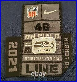 Seattle Seahawks Blank #94 Team Issued Home Jersey with COA SA 10618