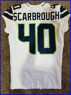 Seattle Seahawks Bo Scarbrough Game Issued Jersey from 2018 Season