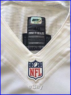 Seattle Seahawks Game Issue Jersey 2012 Season With 2013 Super Bowl Patch Nike
