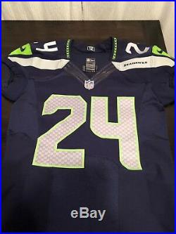 Seattle Seahawks Marshawn Lynch Game Used Issued Jersey 2013 Beast Mode