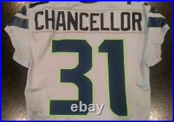 Seattle Seahawks Team Issued Kam Chancellor 2014 Nike Jersey Game Worn/Used