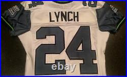 Seattle Seahawks Team Issued Marshawn Lynch 2010 Reebok Jersey Game Worn/Used