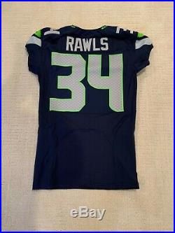 Seattle Seahawks Thomas Rawls Game Worn/Used/Issued Jersey from 2016 Season