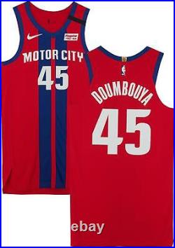 Sekou Doumbouya Detroit Pistons Player-Issued #45 Red City Jersey Item#12807315