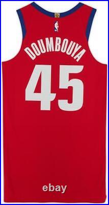 Sekou Doumbouya Detroit Pistons Player-Issued #45 Red City Jersey Item#12807315