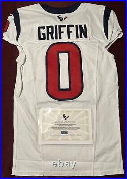 Shaquill Griffin Houston Texans NFL Team Issued #0 Game Jersey (UCF)