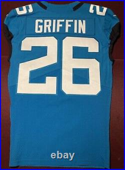 Shaquill Griffin Jacksonville Jaguars NFL Team Issued Game Jersey (UCF)