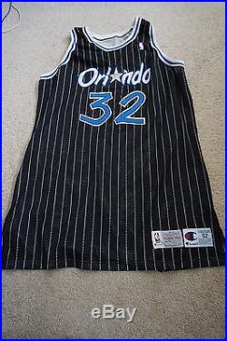 Shaquille O'Neal Game issued rookie road Magic Jersey