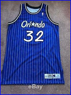 Shaquille ONeal 1995-96 Orlando Magic Game Used Issued Champion ProCut Jersey