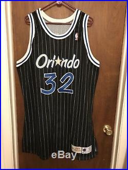 Shaquille ONeal 1995-96 Orlando Magic Game Used Issued Pro Cut Jersey Worn 54+4