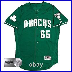 Signed Arizona Diamondbacks Matt Koch 2016 St. Patrick's Day Issued Jersey 46