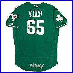 Signed Arizona Diamondbacks Matt Koch 2016 St. Patrick's Day Issued Jersey 46