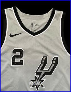 Spurs Kawhi Leonard Game Issued Jersey Raptors Lakers NBA Worn Used Parker Gino