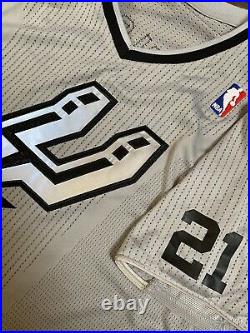 Spurs Tim Duncan 2013 Christmas Nba Champion Game Jersey Issued Used Rev30 HOF