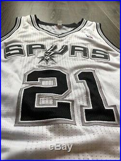 Spurs Tim Duncan Game Worn Used Issued Jersey Rev 30 Mesh Numbers
