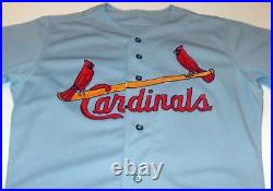 St. Louis Cardinals Blank Game Issue Rawlings 1992 Road Jersey Size 48 Set 1