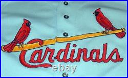 St. Louis Cardinals Blank Game Issue Rawlings 1992 Road Jersey Size 48 Set 1