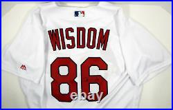 St. Louis Cardinals Patrick Wisdom #86 Game Issued Signed White Jersey