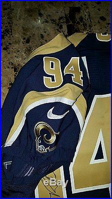 St. Louis Rams Robert Quinn Signed Authentic Game Issued Jersey