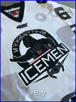 Star Wars Darth Vader Hockey Jersey- Free Shipping Evansville Icemen Game Issued