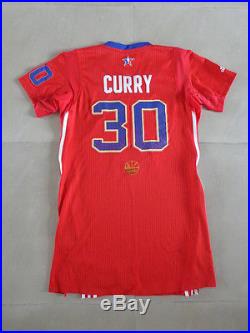 Stephen Curry 2014 All Star Game Issued Jersey Pro Cut Warriors