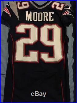 Sterling Moore New England Patriots Game Issued / Worn Jersey