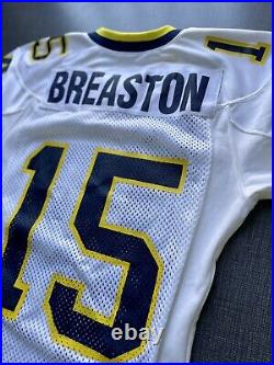 Steve Breaston Michigan Wolverines Team Issued Away Game Nike Jersey