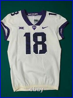 TCU game issued / worn nike jersey Jalen Reagor's #18