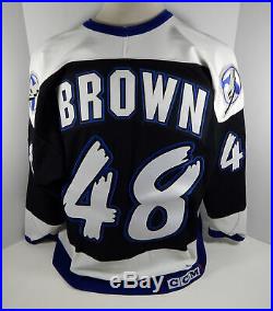 Tampa Bay Lightning Ryan Brown #48 Game Issued Black Jersey