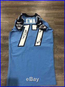 Taylor Lewan Game Issued Signed Tennessee Titans Jersey Unworn TN Nike Michigan