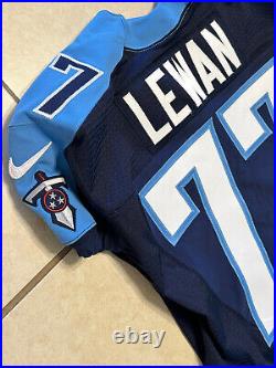 Taylor Lewan Team Issued Jersey Tennessee Titans Authentic NFL Game Issue