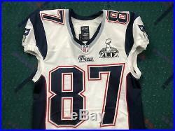 Team Game Issued Nike New England Patriots Rob Gronkowski Super Bowl XLIX Jersey