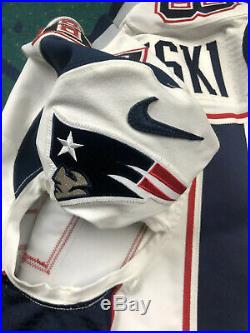 Team Game Issued Nike New England Patriots Rob Gronkowski Super Bowl XLIX Jersey