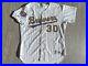 Team-Game-Issued-Russell-Diamond-Collection-Milwaukee-Brewers-30-Jersey-Size-46-01-qq