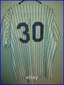 Team Game Issued Russell Diamond Collection Milwaukee Brewers #30 Jersey Size 46