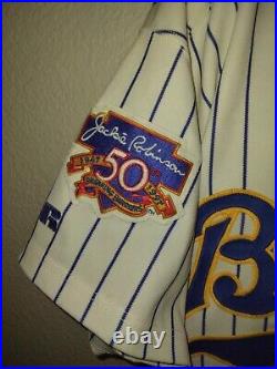 Team Game Issued Russell Diamond Collection Milwaukee Brewers #30 Jersey Size 46