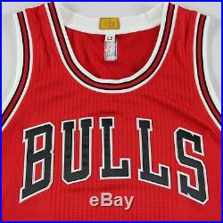 Team Issue Chicago Bulls Large 2014 Game Jersey Adidas Blank Authentic Pro Cut