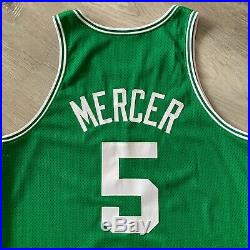 Team Issue Ron Mercer 1997-98 Nike Boston Celtics 48 +3 Jersey Game Pro Cut