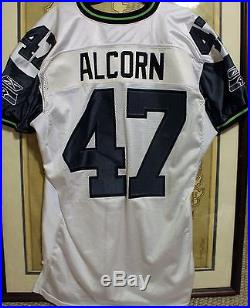Team-Issued Reebok Seattle Seahawks #47 Zac Alcorn Jersey Could be Game Worn