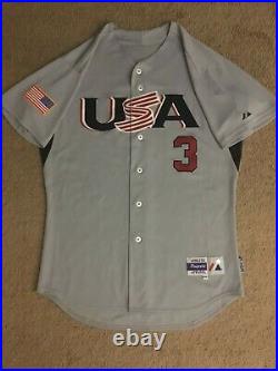 Team USA Baseball Issue Game Used Worn Jersey 2012-2015 Albert Almora Jr