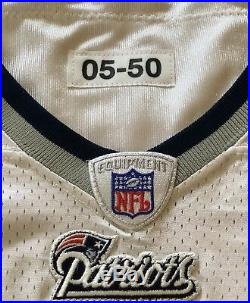 Teddy Bruschi New England Patriots 2005 Game Issued Jersey Size 50