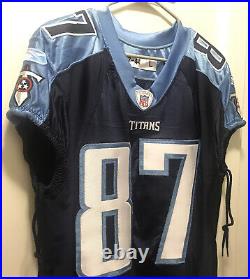 Tennessee Titans DAVID GIVENS Game-Worn/Issued Reebok Jersey Size 44 2007